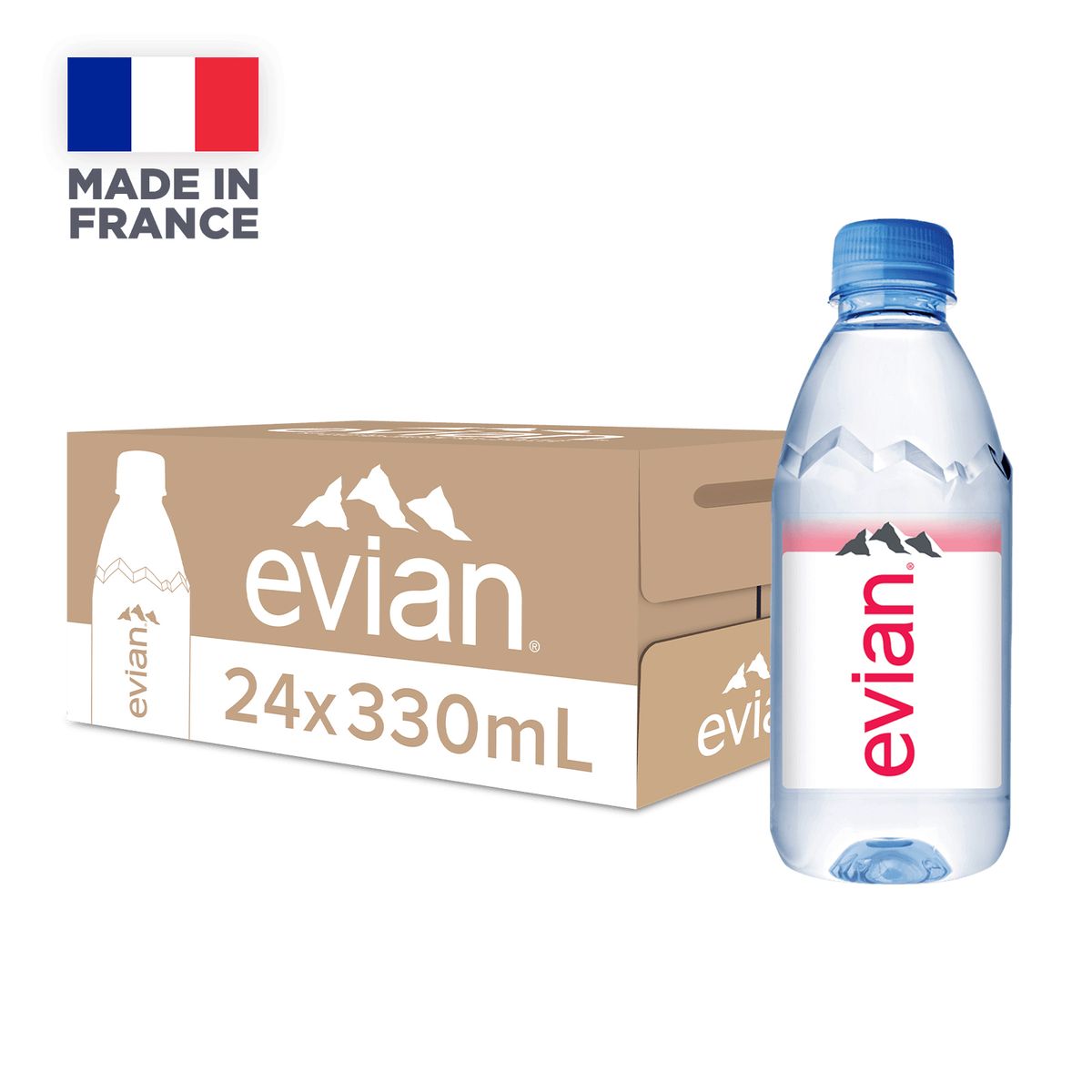 Evian 法國依雲天然礦泉水(膠樽裝)330毫升 24bots/Ctn - Evian OA-03482