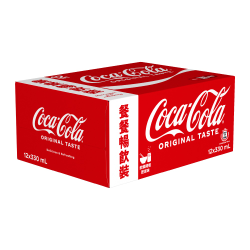 可口可樂汽水 12罐裝x330毫升 - Coca-Cola OA-03473