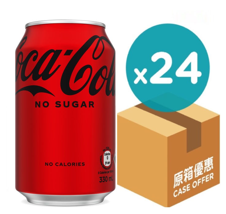 可口可樂 Zero 330毫升- 24罐裝 - Coca-Cola OA-03464