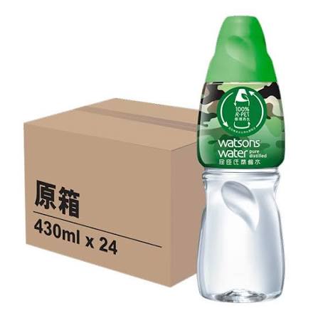 屈臣氏 - 蒸餾水 430ml - 24支 - Watsons OA-03462